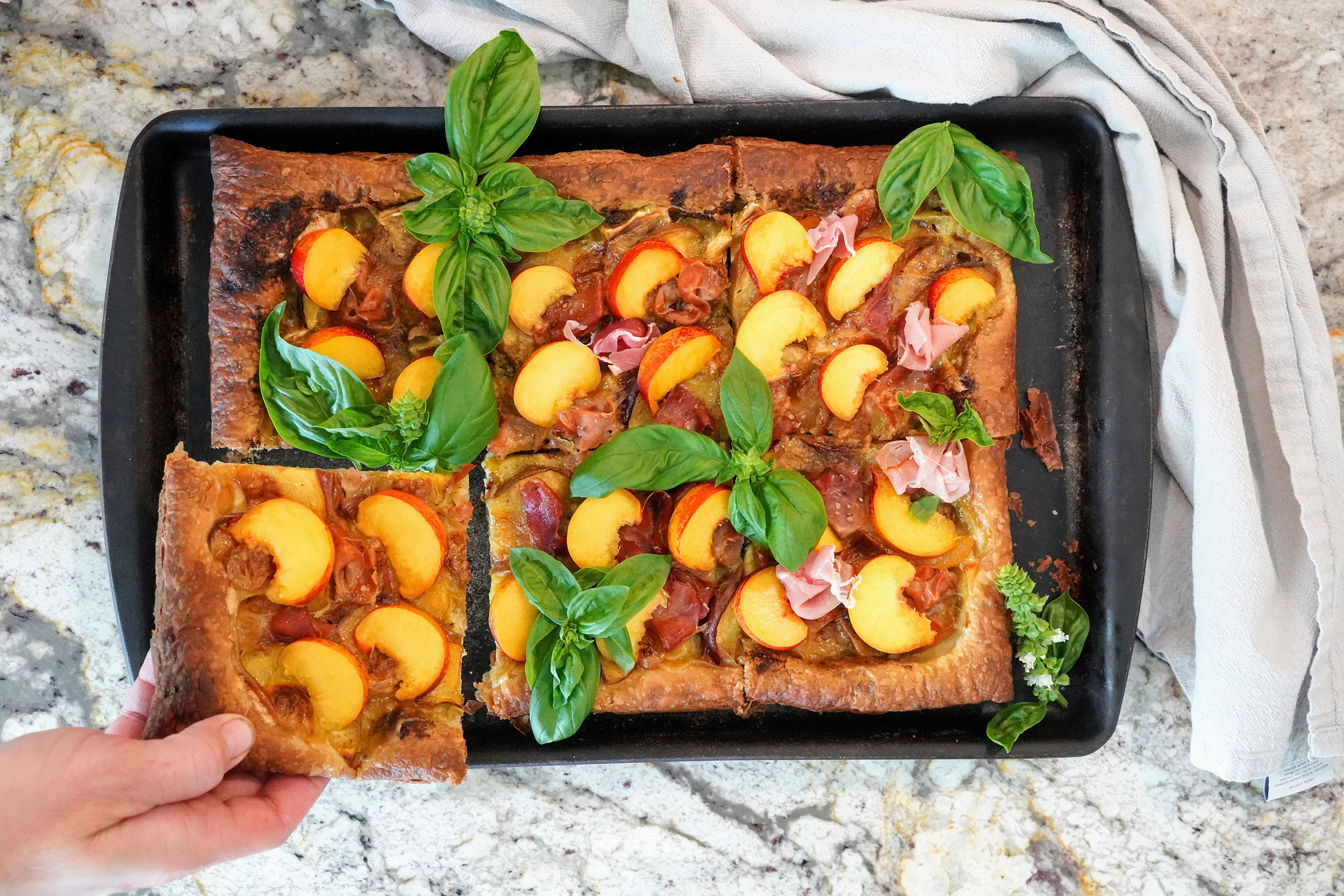 Brie and Peach Tart (Only 10-Minutes of Prep!)